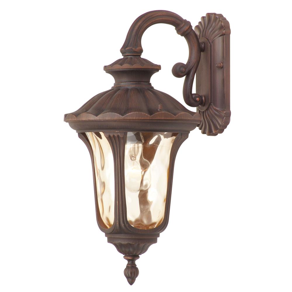 Livex Lighting 7653-58 Oxford Outdoor Wall Lantern in Imperial Bronze 